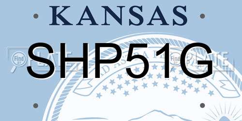 SHP51G Kansas License Plate