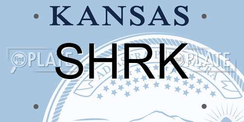 SHRK Kansas License Plate