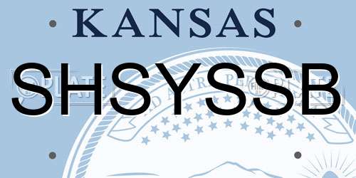 SHSYSSB Kansas License Plate