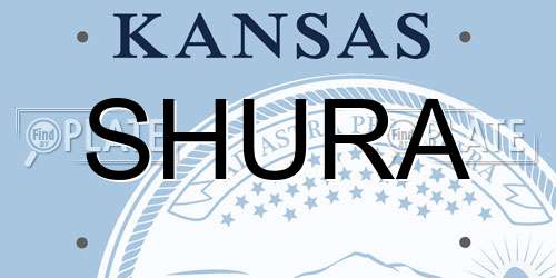 SHURA Kansas License Plate