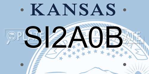SI2A0B Kansas License Plate