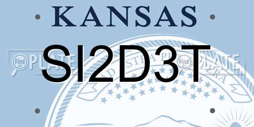 SI2D3T Kansas License Plate