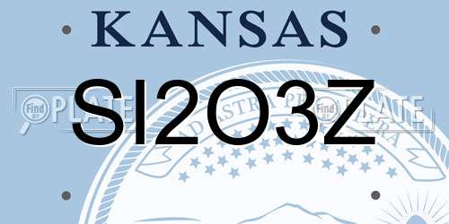 SI2O3Z Kansas License Plate