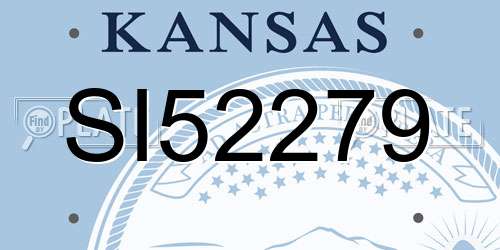 SI52279 Kansas License Plate