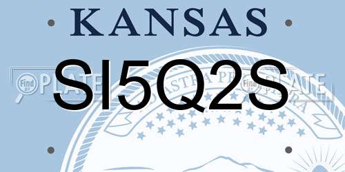 SI5Q2S Kansas License Plate