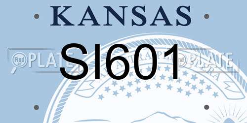 SI601 Kansas License Plate