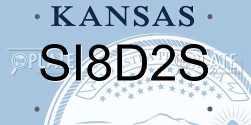 SI8D2S Kansas License Plate