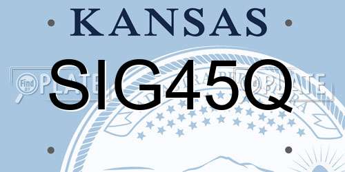 SIG45Q Kansas License Plate