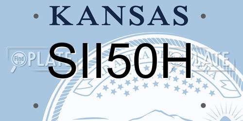 SII50H Kansas License Plate