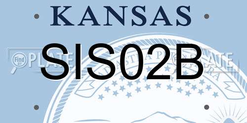 SIS02B Kansas License Plate