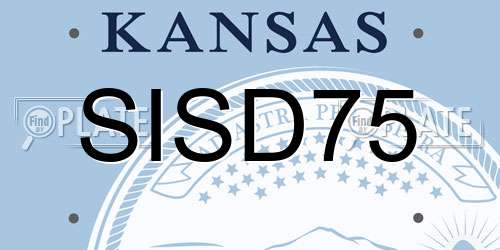 SISD75 Kansas License Plate