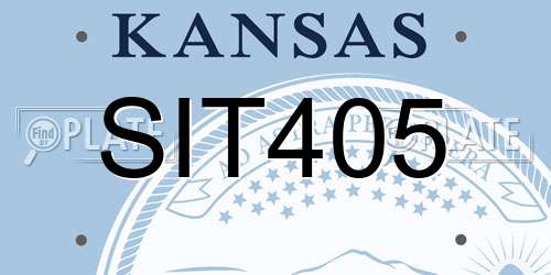 SIT405 Kansas License Plate