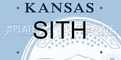 SITH Kansas License Plate