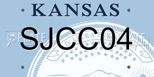 SJCC04 Kansas License Plate