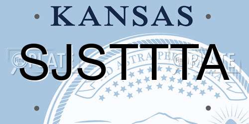 SJSTTTA Kansas License Plate