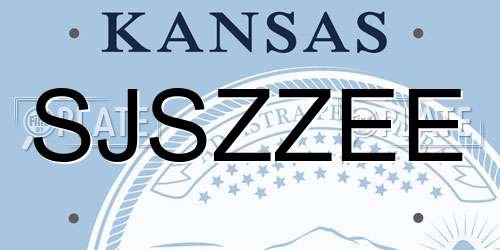 SJSZZEE Kansas License Plate