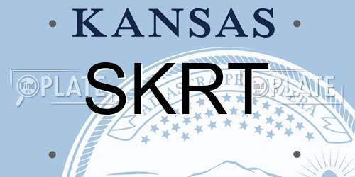 SKRT Kansas License Plate