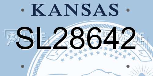 SL28642 Kansas License Plate