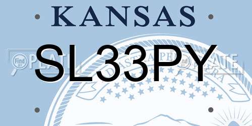 SL33PY Kansas License Plate