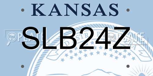 SLB24Z Kansas License Plate
