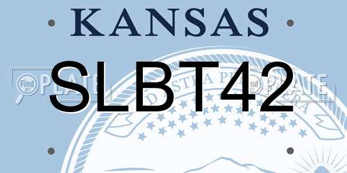SLBT42 Kansas License Plate