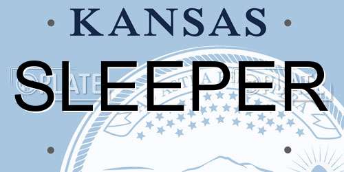 SLEEPER Kansas License Plate