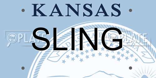 SLING Kansas License Plate