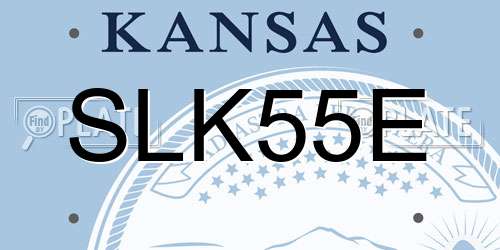 SLK55E Kansas License Plate