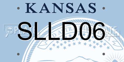 SLLD06 Kansas License Plate