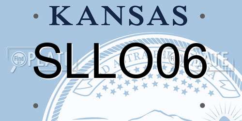 SLLO06 Kansas License Plate