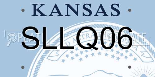 SLLQ06 Kansas License Plate