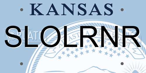 SLOLRNR Kansas License Plate