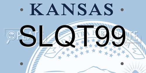 SLQT99 Kansas License Plate