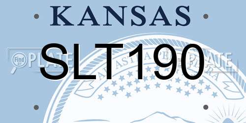 SLT190 Kansas License Plate