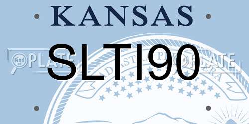SLTI90 Kansas License Plate