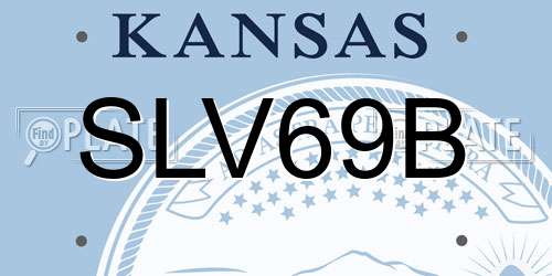 SLV69B Kansas License Plate