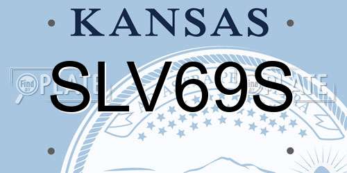 SLV69S Kansas License Plate