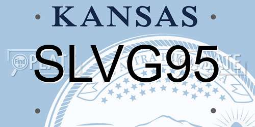 SLVG95 Kansas License Plate