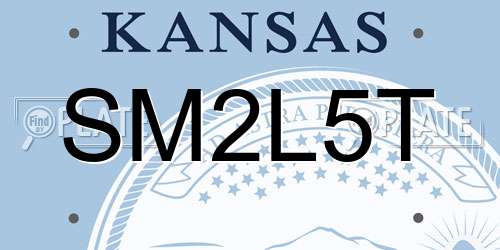 SM2L5T Kansas License Plate