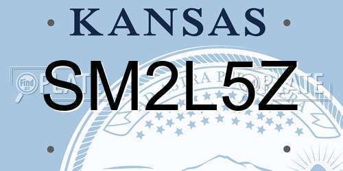 SM2L5Z Kansas License Plate