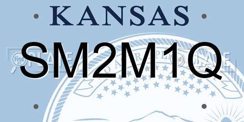 SM2M1Q Kansas License Plate