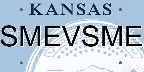 SMEVSME Kansas License Plate