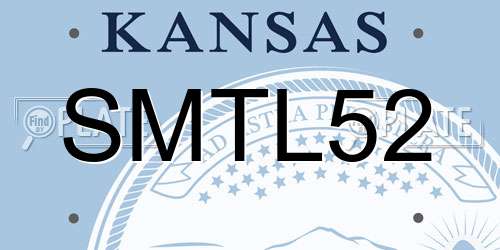 SMTL52 Kansas License Plate