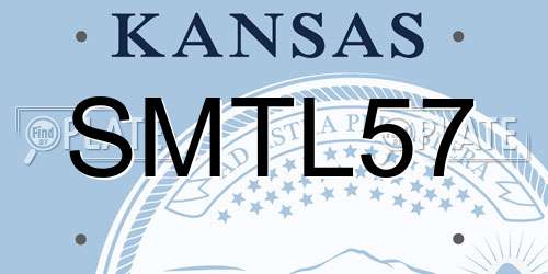 SMTL57 Kansas License Plate