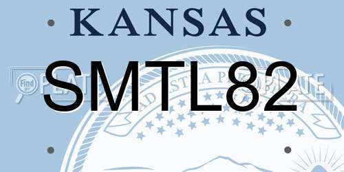 SMTL82 Kansas License Plate