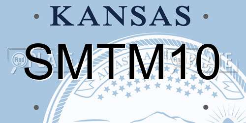 SMTM10 Kansas License Plate