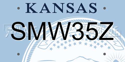 SMW35Z Kansas License Plate