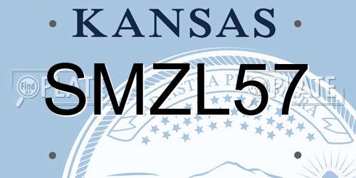 SMZL57 Kansas License Plate