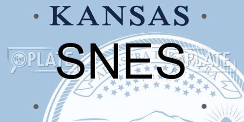 SNES Kansas License Plate