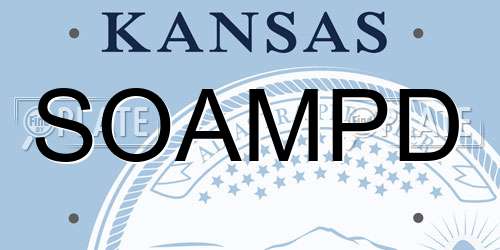 SOAMPD Kansas License Plate
